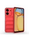 Xiaomi Poco C65 Kılıf Esnek TPU Oyuklu Arka Yüzey Tasarımlı Zore Etnik Silikon Kapak