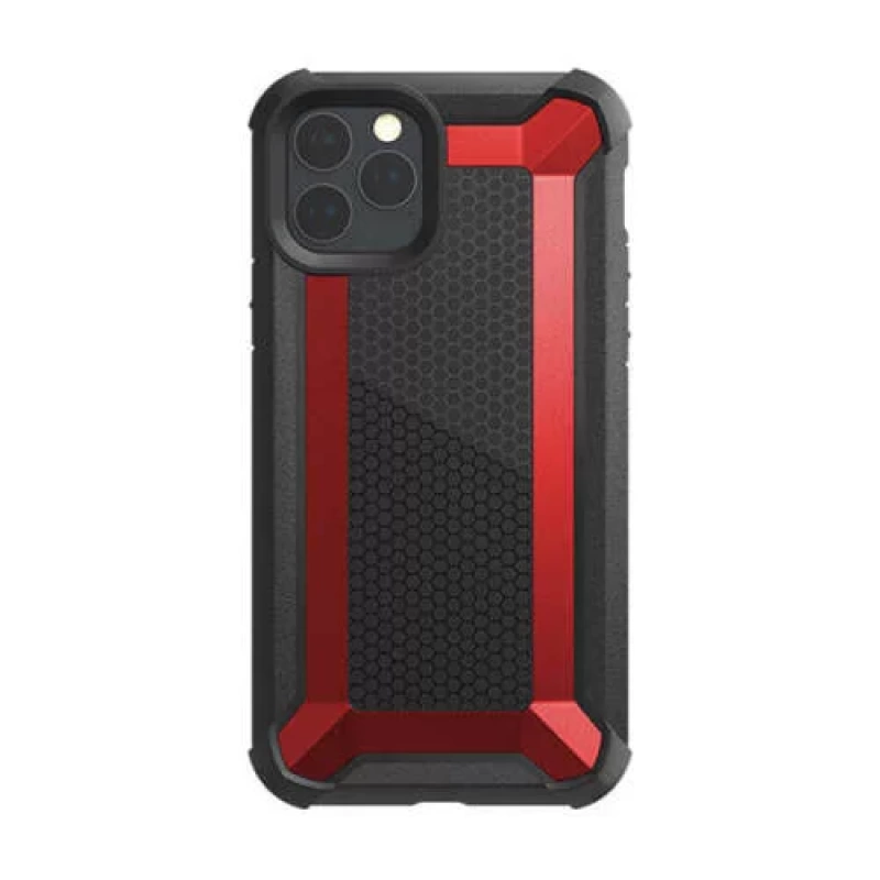 iPhone 11 Pro için X-Doria marka Defense Tactical Serisi Kılıf - Siyah Kırmızı