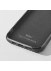 More TR Apple iPhone 13 Kılıf Wiwu Genuine Leather Plastic Calfskin Orjinal Deri Kapak