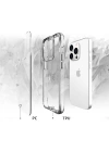 More TR Apple iPhone 13 Pro Kılıf Zore Şeffaf Ultra İnce Airbag Tasarımlı Okka Kapak