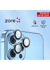 More TR Apple iPhone 13 Pro Zore CL-12 Premium Safir Parmak İzi Bırakmayan Anti-Reflective Kamera Lens Koruyucu