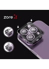 More TR Apple iPhone 14 Pro Max Zore CL-12 Premium Safir Parmak İzi Bırakmayan Anti-Reflective Kamera Lens Koruyucu