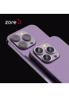 More TR Apple iPhone 14 Zore CL-12 Premium Safir Parmak İzi Bırakmayan Anti-Reflective Kamera Lens Koruyucu