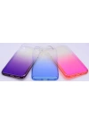 Apple iPhone X Kılıf Zore Renkli Transparan Kapak