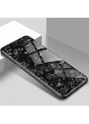 Apple iPhone XS Max 6.5 Kılıf Zore Marbel Cam Silikon