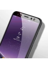 Galaxy A8 2018 Zore Kenarları Kırılmaya Dayanıklı Cam Ekran Koruyucu