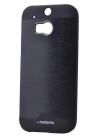 HTC One M8 Kılıf Zore Metal Motomo Kapak