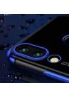 Huawei Honor Play Kılıf Zore Dört Köşeli Lazer Silikon Kapak