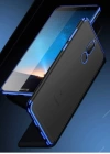 Huawei Mate 10 Lite Kılıf Zore Dört Köşeli Lazer Silikon Kapak