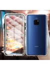 Huawei Mate 20 Pro Kılıf Zore Devrim Mıknatıslı Cam Kapak