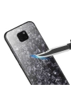 Huawei Mate 20 Pro Kılıf Zore Marbel Cam Silikon