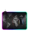 More TR ALLY Dünya Desenli RGB Led Işıklı Oyuncu Mouse Pad 300*250*4MM