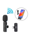 More TR Ally K8 Lightning iPhone Tak Konuş Wireless Kablosuz Mini Yaka Mikrofonu Canlı Yayın Mikrofonu