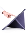 More TR Apple iPad 9.7 2018 (6.Nesil) Kılıf Zore Tri Folding Kalem Bölmeli Standlı Kılıf