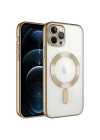 More TR Apple iPhone 12 Pro Kılıf Kamera Korumalı Magsafe Wireless Şarj Özellikli Zore Demre Kapak