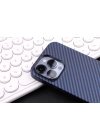 More TR Apple iPhone 12 Pro Max Kılıf Karbon Fiber Tasarımlı Zore Karbono Kapak