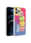 More TR Apple iPhone 13 Pro Kılıf Kamera Korumalı Renkli Desenli Sert Silikon Zore Korn Kapak