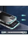 More TR Apple iPhone 13 Pro Max Kılıf Standlı Şeffaf Silikon Zore L-Stand Kapak