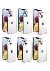 More TR Apple iPhone 14 Kılıf Kamera Korumalı Renkli Çerçeveli Zore Garaj Kapak