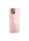 More TR Apple iPhone 14 Kılıf ​​​​​Wiwu GCC-105 Lens Korumalı Renkli Kenar Arkası Şeffaf Multicolor Kapak