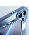 More TR Apple iPhone 14 Kılıf ​​​​​Wiwu Lens Korumalı Renkli Kenar Arkası Şeffaf Multicolor Kapak