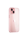 More TR Apple iPhone 14 Plus Kılıf Wiwu VCC-104 Lens Korumalı Renkli Kenar Arkası Şeffaf Vivid Clear Kapak