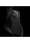 More TR Apple iPhone 14 Pro Kılıf Karbon Fiber Benks 600D Essential Kevlar Kapak
