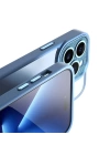 More TR Apple iPhone 14 Pro Kılıf ​​​​​Wiwu GCC-105 Lens Korumalı Renkli Kenar Arkası Şeffaf Multicolor Kapak