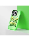 More TR Apple iPhone 14 Pro Max Kılıf Airbagli TPU Yazı Temalı Benks Dynamic New Kapak