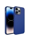 More TR Apple iPhone 14 Pro Max Kılıf Metal Çerçeve ve Buton Tasarımlı Silikon Zore Luna Kapak