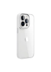 More TR Apple iPhone 14 Pro Max Kılıf Wiwu VCC-104 Lens Korumalı Renkli Kenar Arkası Şeffaf Vivid Clear Kapak