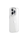 More TR Apple iPhone 14 Pro Max Kılıf Wiwu Lens Korumalı Renkli Kenar Arkası Şeffaf Vivid Clear Kapak