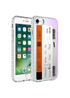 More TR Apple iPhone 7 Kılıf Airbag Kenarlı Renkli Desenli Silikon Zore Elegans Kapak