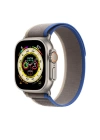 More TR Apple Watch Ultra 49mm Wiwu Trail Loop Naylon Örgü İşlemeli Hasır Kordon Strap Kayış