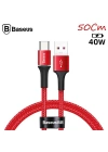 More TR Baseus halo USB Type-C 40W Flash Şarj 0.50CM Kısa USB Şarj Kablosu