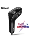 More TR Baseus Streamer F40 AUX wireless MP3 Fm Transmitter Araç Şarj başlık
