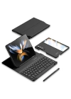 More TR Galaxy Z Fold 3 Kılıf Standlı Bluetooth Klavyeli Zore Kıpta Keyboard Set Kılıf
