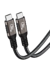 More TR Qgeem QG01 Type-C to Type-C USB4 PD Data Kablosu 240W 40Gbps 8K@60Hz 1.5 Metre