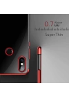 Xiaomi Mi 8 Kılıf Zore Dört Köşeli Lazer Silikon Kapak