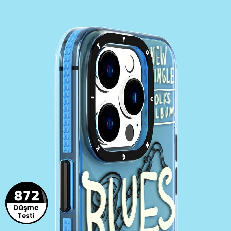 More TR Apple iPhone 14 Kılıf Şeffaf Renkli Yazı Temalı Tasarım YoungKit Jazz Serisi Kapak