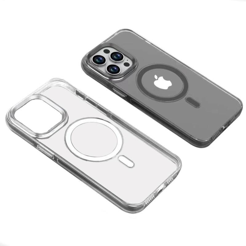 More TR Apple iPhone 14 Pro Kılıf Zore Wireless Şarj Özellikli Şeffaf Efsane Kapak