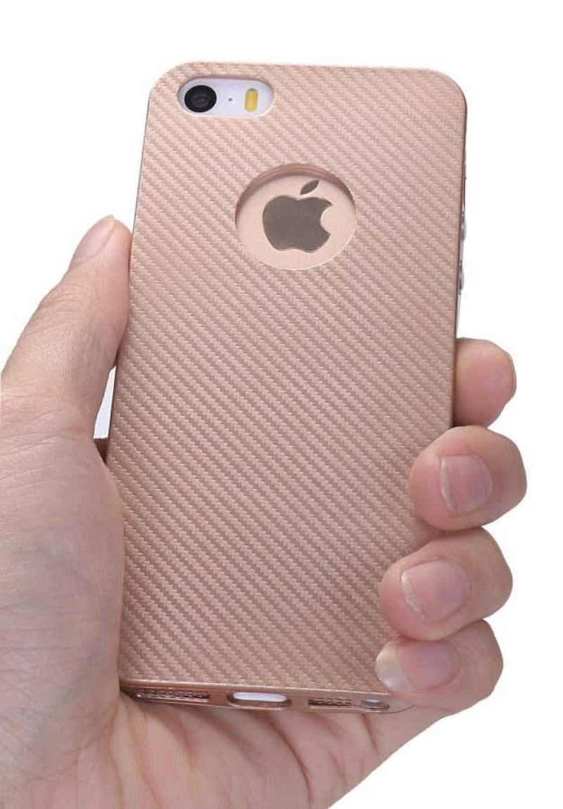 Apple iPhone 5 Kılıf İ-Zore Karbon Silikon