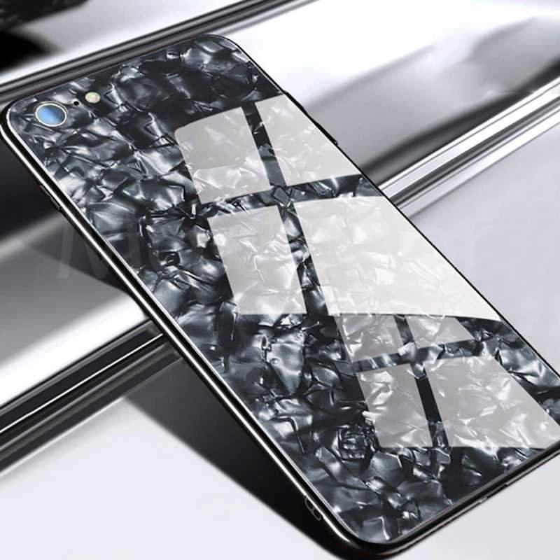 Apple iPhone 6 Kılıf Zore Marbel Cam Silikon