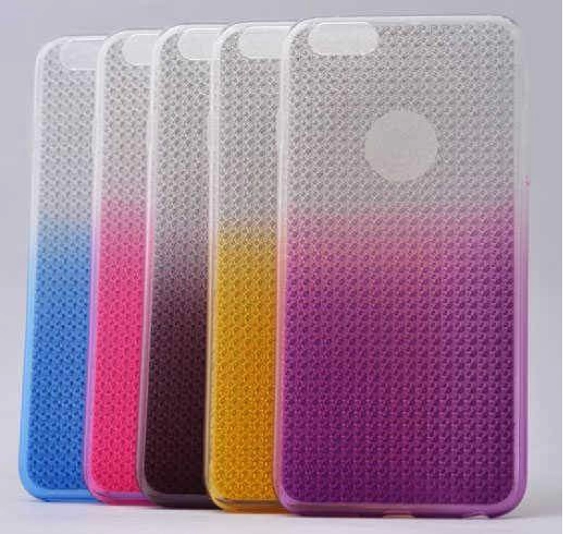 Apple iPhone 6 Plus Kılıf Zore Renkli Galaxy Silikon