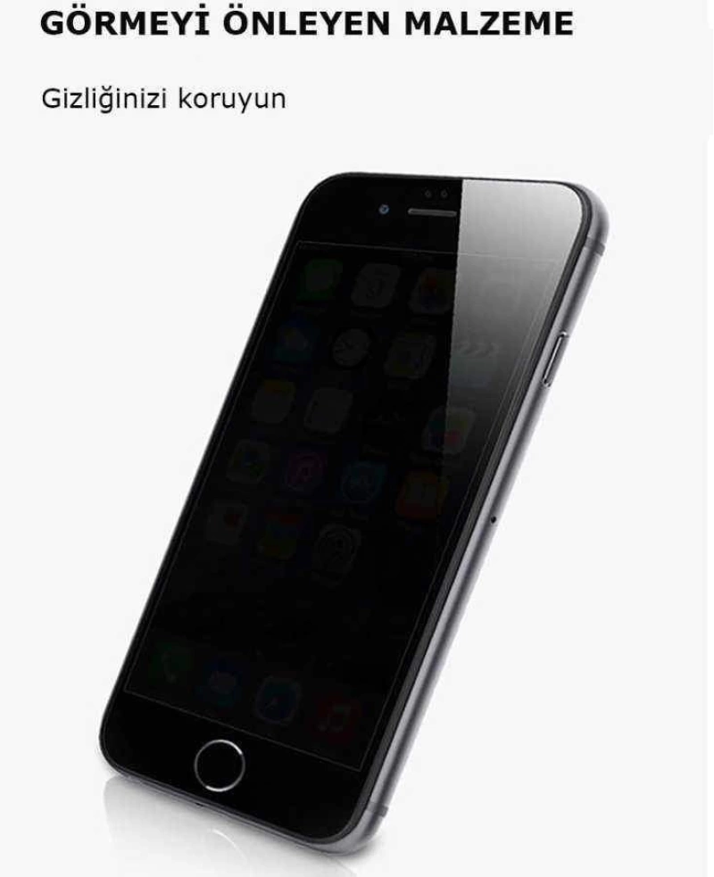 Apple iPhone 6 Zore Kor Privacy Cam Ekran Koruyucu