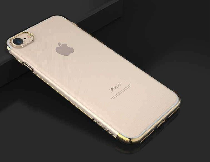 Apple iPhone 7 Kılıf Zore Dört Köşeli Lazer Silikon Kapak