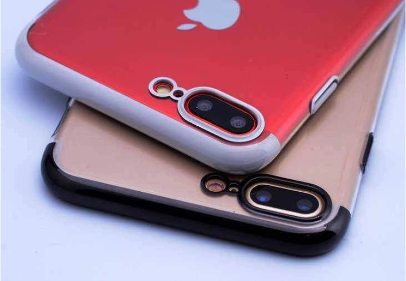 Apple iPhone 7 Plus Kılıf Zore Tareks Şeffaf Kapak