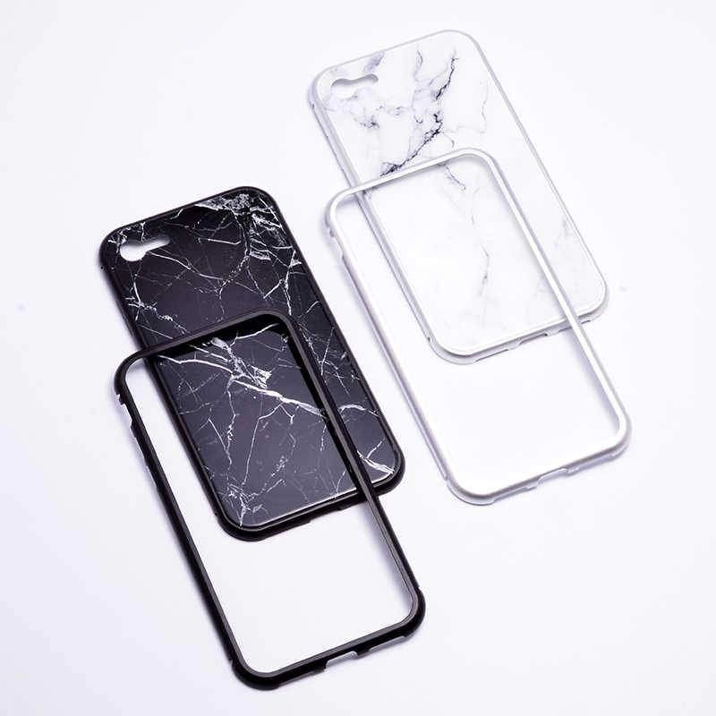 Apple iPhone 8 Kılıf Zore Mermerli Devrim Cam Kapak