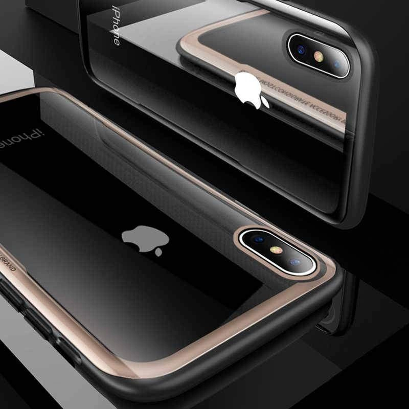Apple iPhone X Kılıf Zore Eğimli Craft Cam Kapak