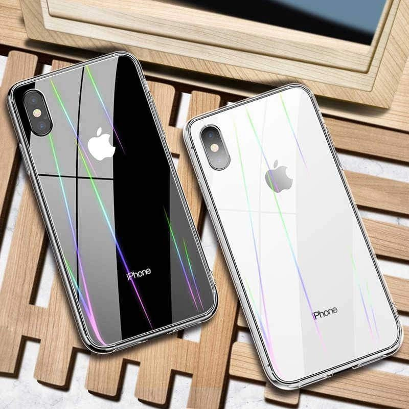 Apple iPhone X Kılıf Zore Rainbow Kapak